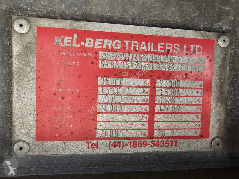 Semi reboque Kel-Berg STEERING AXLE / LIFT AXLE...