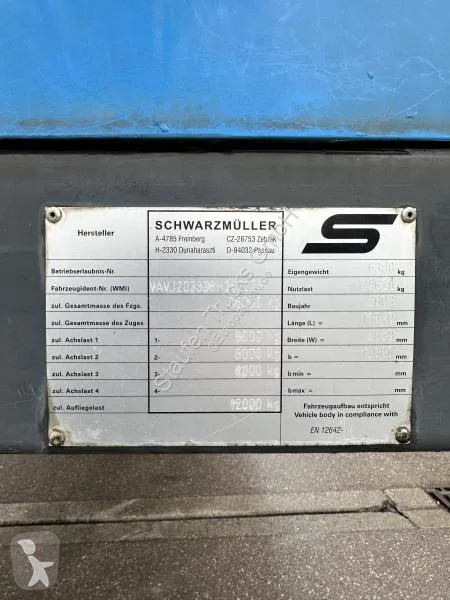 Semitrailer Schwarzmüller 3-Achs Tautliner...