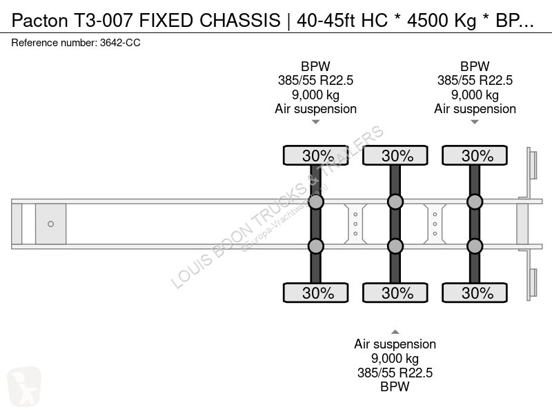 Semitrailer Pacton T3-007 FIXED CHASSIS |...