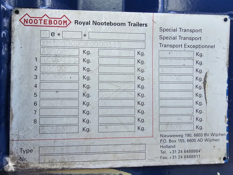 Semiremorca Nooteboom -48-03/L / HYDRAULIC RAMP...