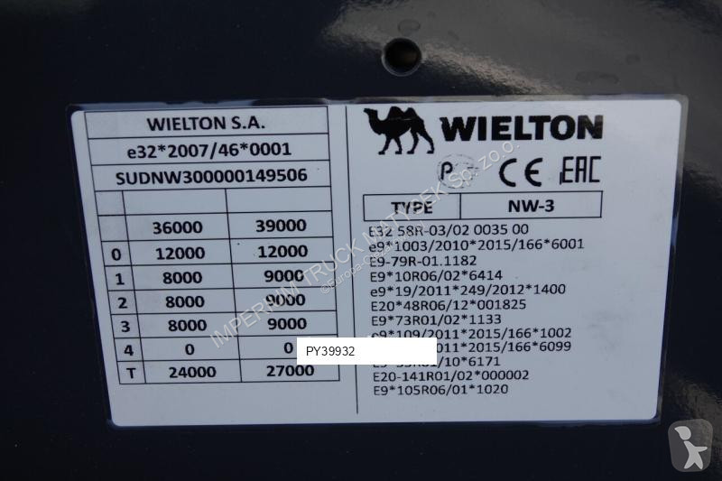 Semitrailer Wielton WYWROTKA STALOWA / 26m3 /...