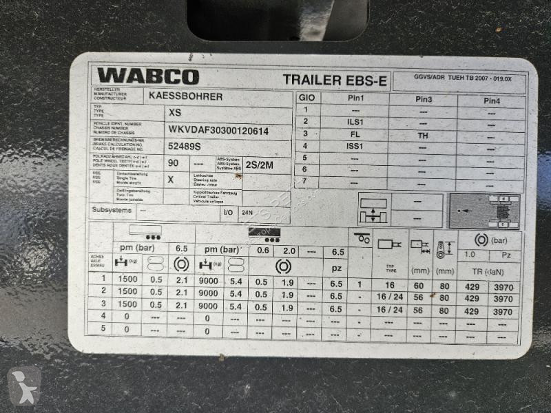 Semitrailer Kässbohrer  SEMI-REMORQUE PLSC 3...