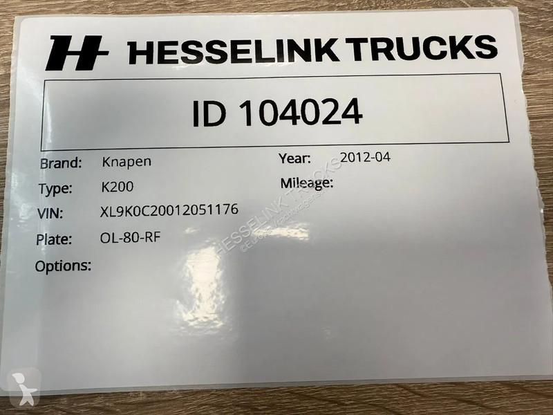 Semiremorca  K200 84m3 VSE Gedwongen stuuras...