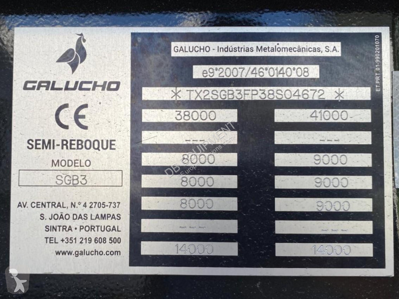 Semirimorchio Galucho  SGB3 Ultra Light...
