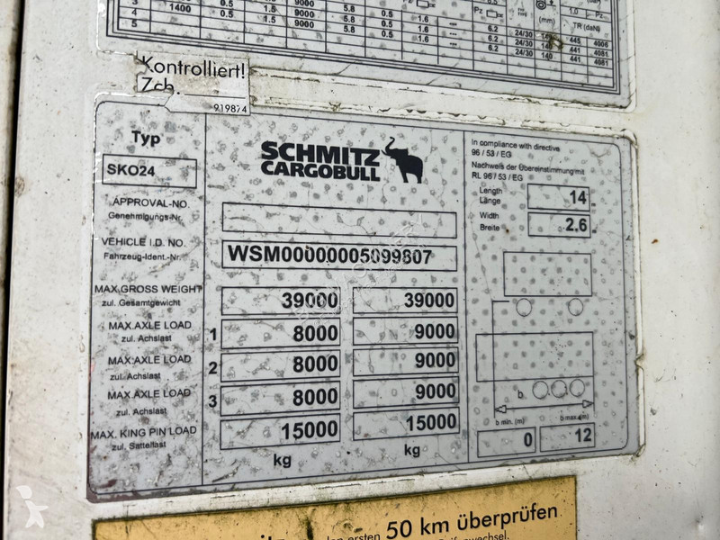 نصف مقطورة Schmitz Cargobull Carrier VECTOR 1550