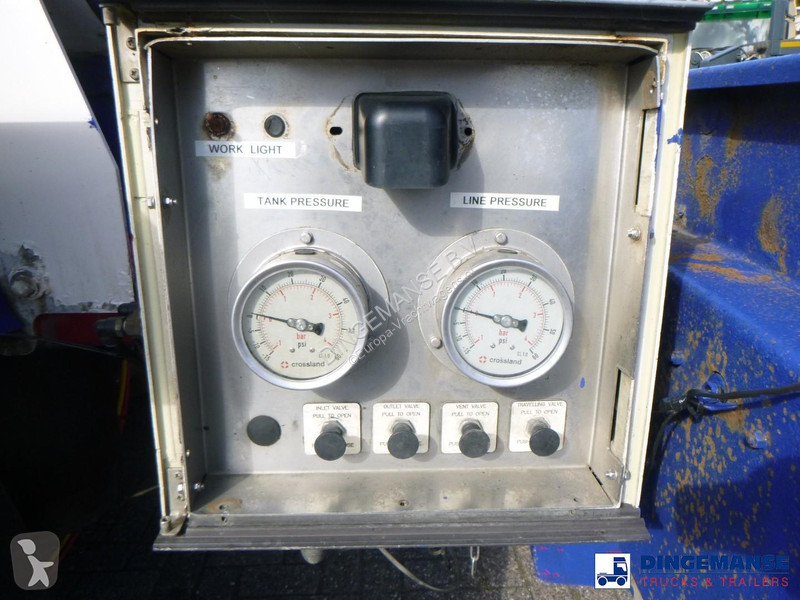 نصف مقطورة Crossland Vacuum tank alu 33 m3 / 1...
