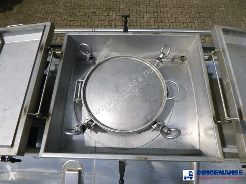 نصف مقطورة Burg Chemical tank inox L4BH 22.5 m3...