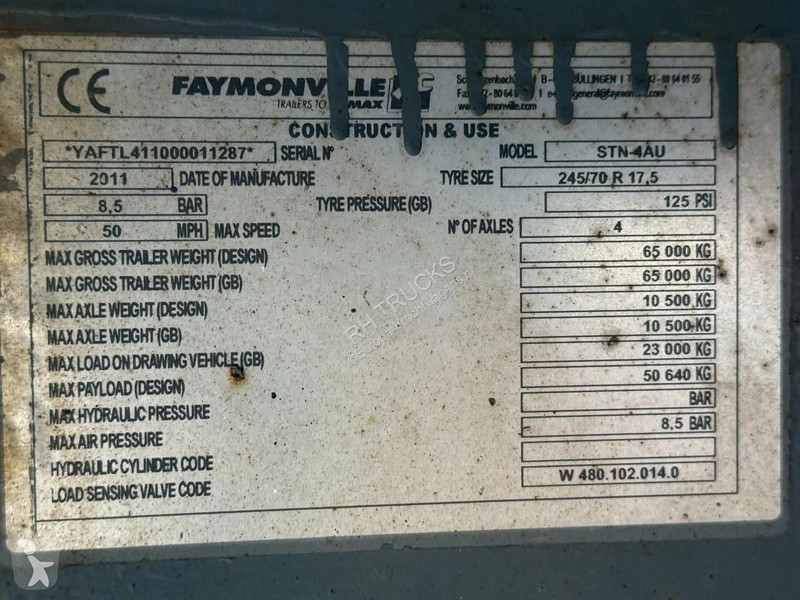 Semiremorca Faymonville STN-4AU EXTENDABLE 4,82...