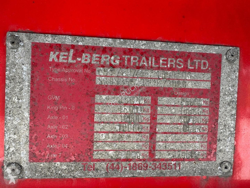 نصف مقطورة Kel-Berg 2 AS 2 AXLE SAF + STEERING...