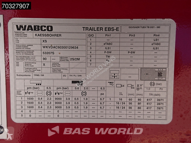 نصف مقطورة Kässbohrer XS NEW ALU Lift Axle