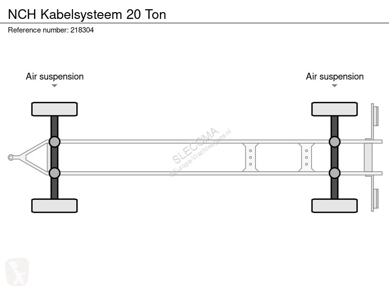 مقطورة  Kabelsysteem 20 Ton