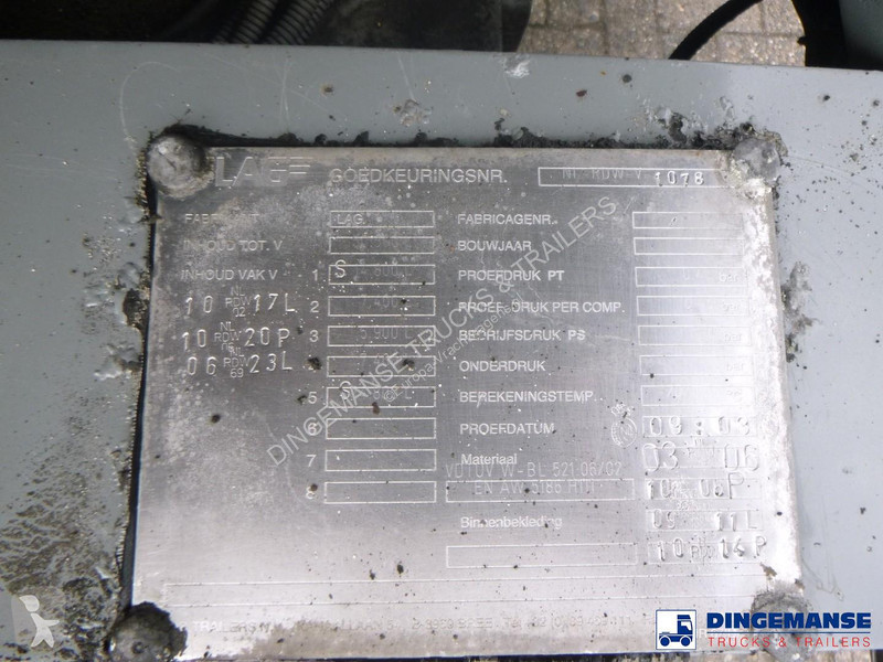 Semirremolque LAG Fuel tank alu 50.3 m3 / 5 comp