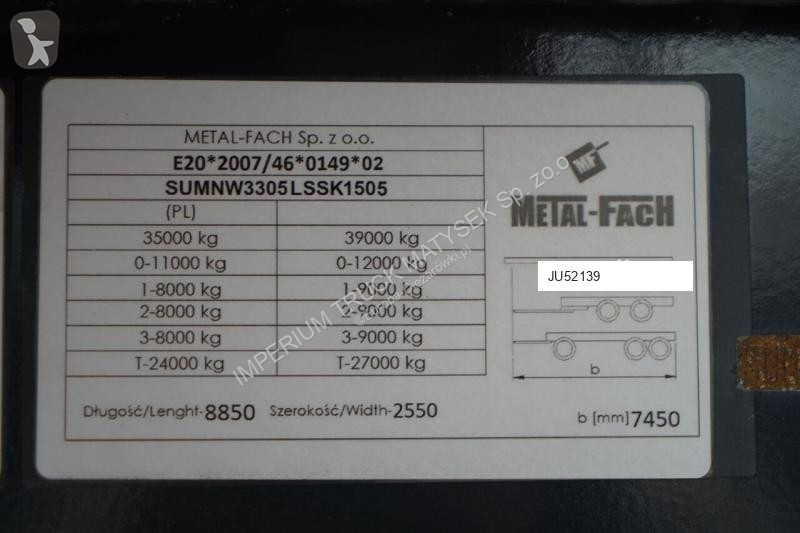 Oplegger Nova WYWROTKA  25 m3 / ALUMINIOWA / OŚ...