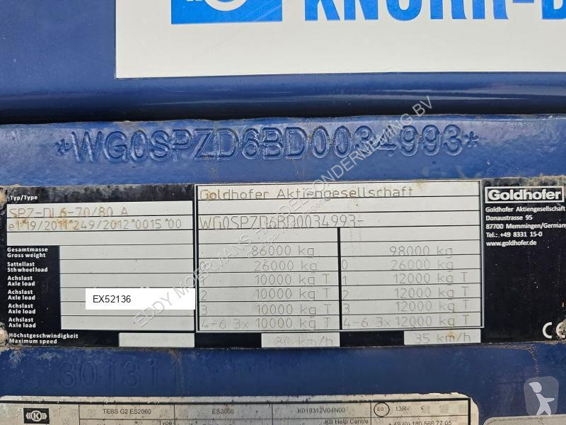 Oplegger Goldhofer SPZ DL 6-70/80A