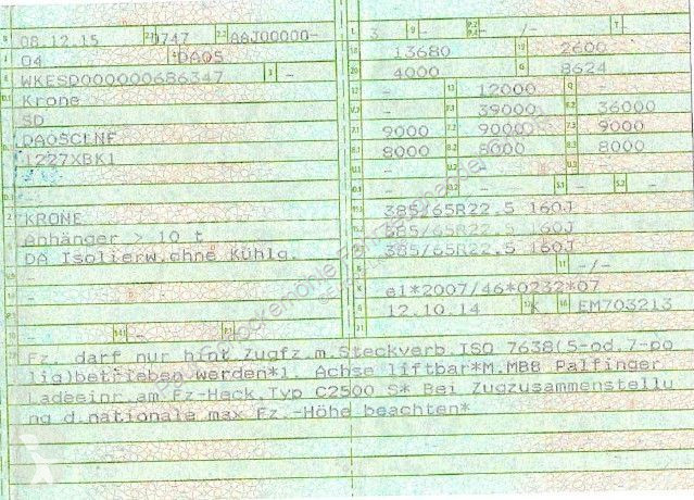 Полуприцеп Krone *ISO-Koffer*Doppelstock*LBW