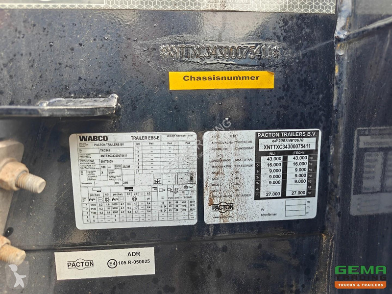 Полуприцеп Pacton TXC343 MULTI - ADR -...