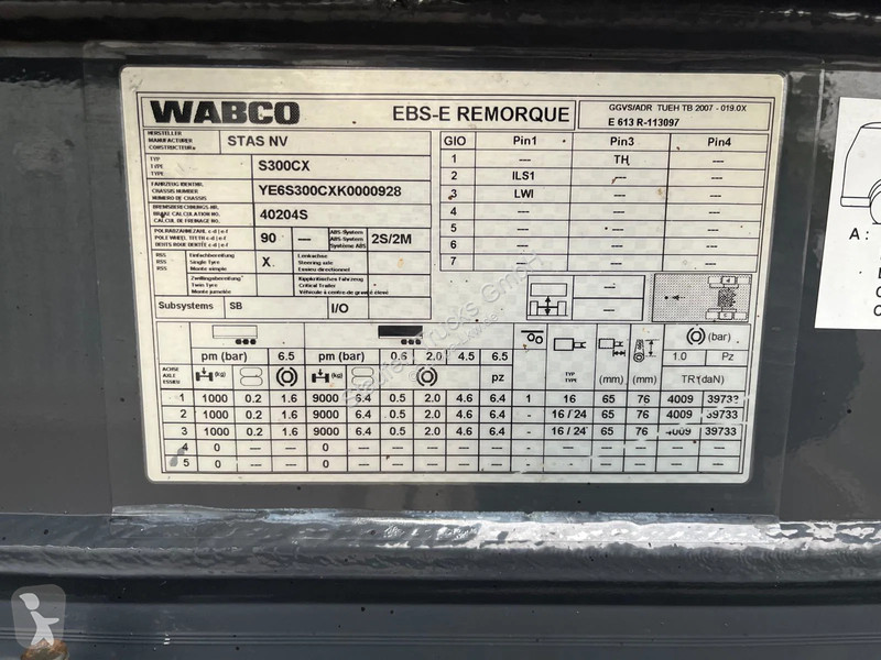 Semitrailer Stas S300CX*55 m³*Getreide Kipper...