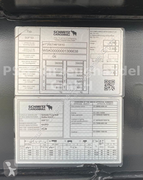 Schmitz Cargobull 24-SL 7.2*Stahl*LiftA*27m³...
