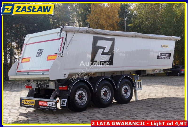 Semi remorque Zasław 28 m³ !! Light UP 4.990 kg...
