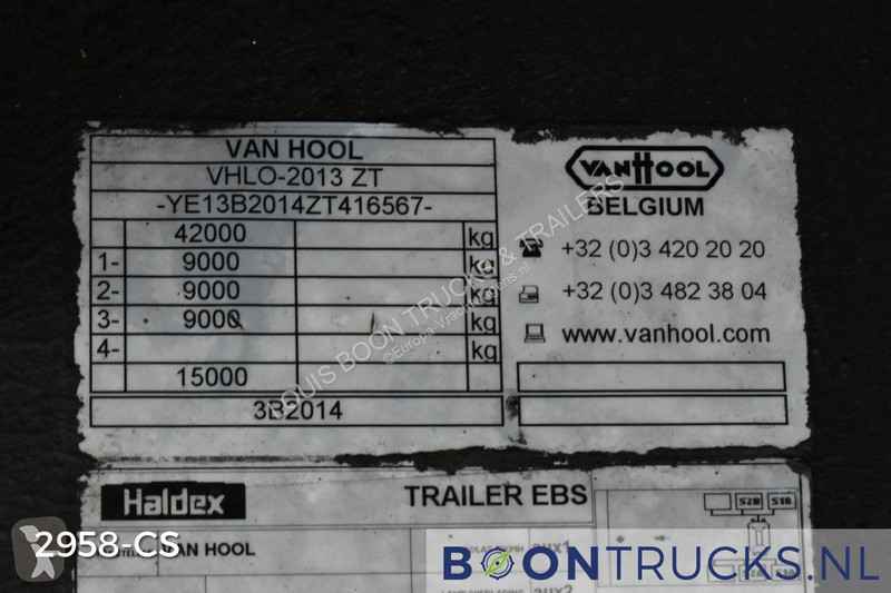 Oplegger Van Hool 3B2014 | HARDWOOD FLOOR *...