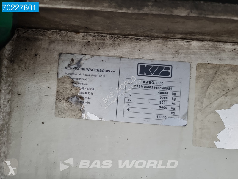 Semirimorchio KWB P-453-STI-H 3 axles Cement...
