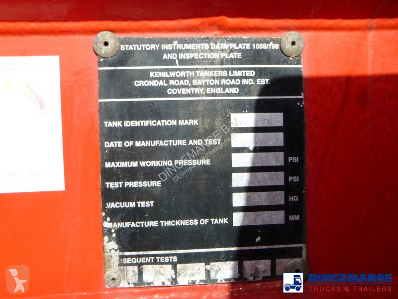 Oplegger  Vacuum tank steel (tipping) 29 m3 / 1...