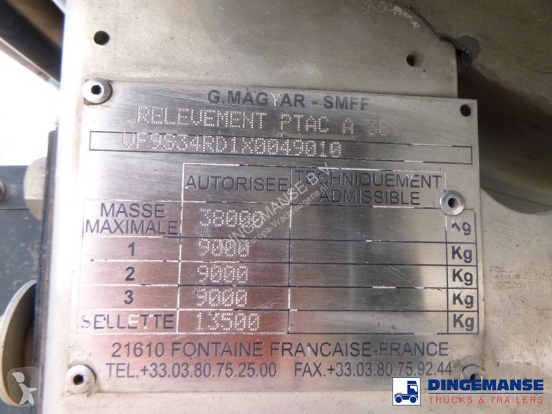 Semiremorca Magyar Bitumen tank inox 31 m3 / 1...