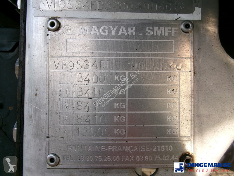 Semiremorca Magyar Bitumen tank inox 29.5 m3 /...