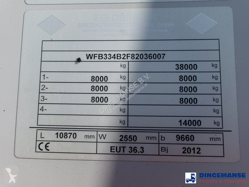 Semiremorca Feldbinder Powder tank alu 36 m3 /...
