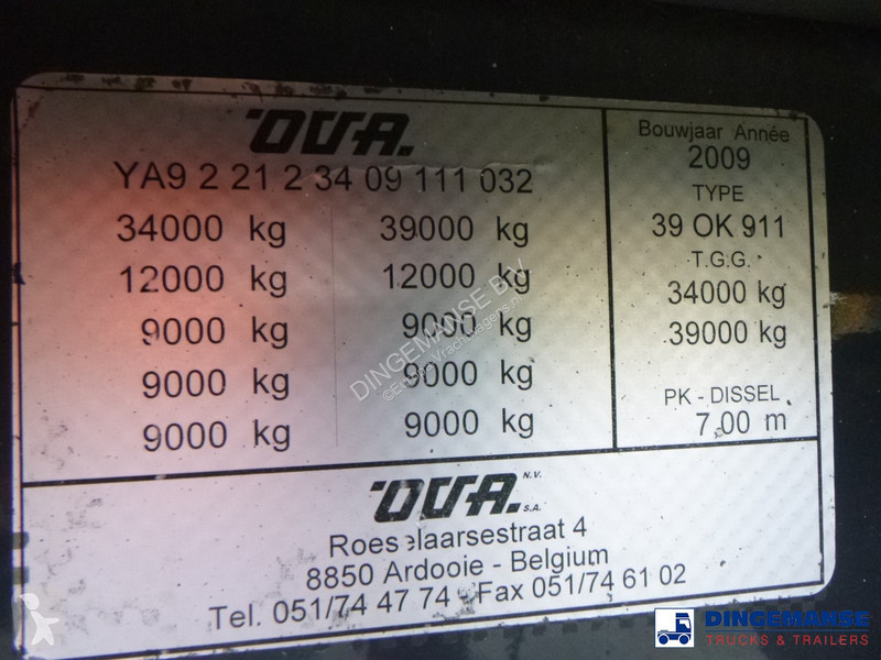 نصف مقطورة  Tipper trailer alu 59 m3 + tarpaulin