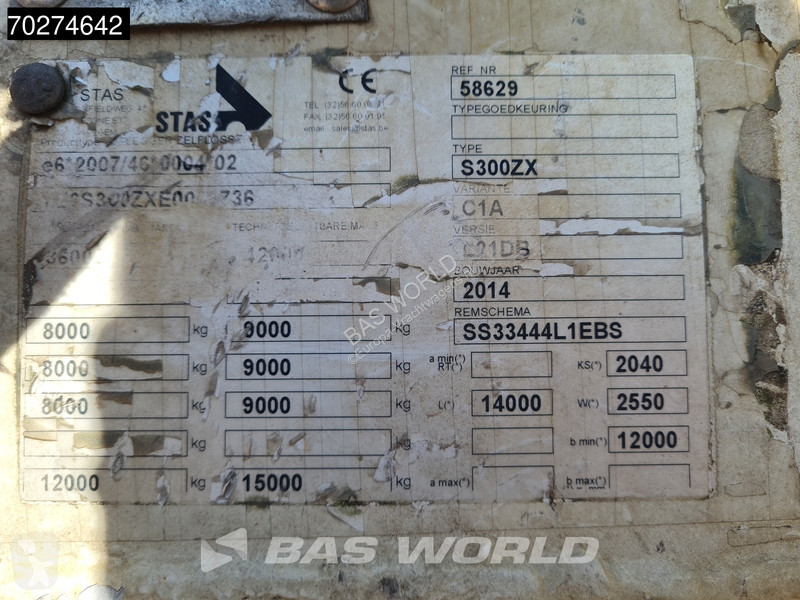 Semiremorca Stas 300ZX 4.15m HIGH! 10mm 90m3