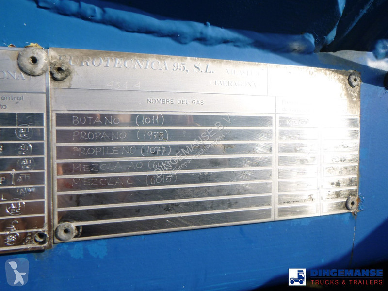 Semirimorchio  Gas tank steel LPG 49.9 m3 / 1comp