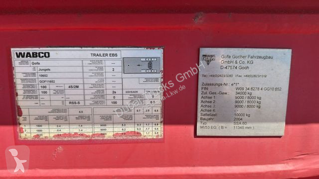 Semiremorca Kögel Gofa SSA 60 Silotankauflieger