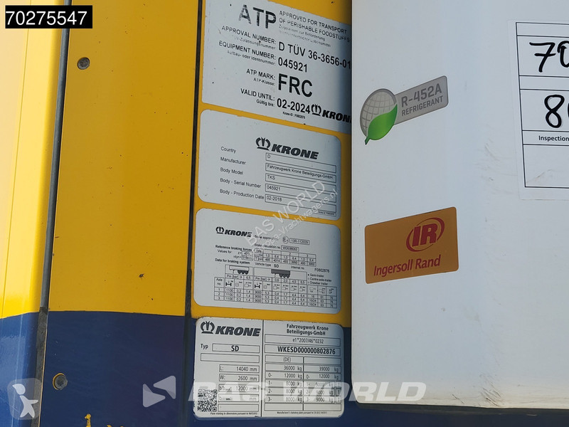 Semirimorchio Krone Thermo King SLXi 300...