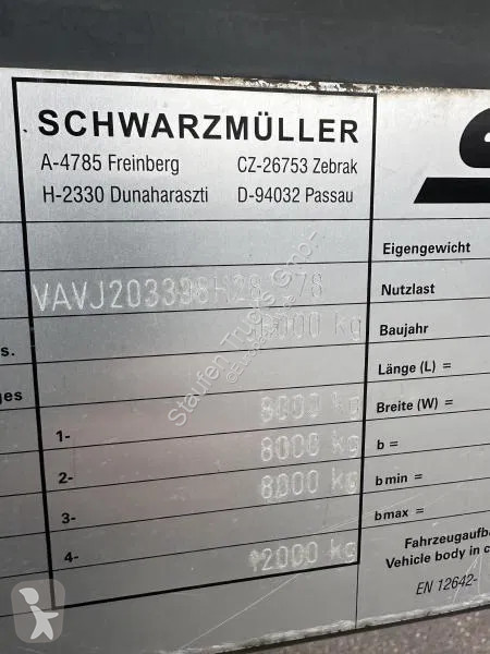 Semitrailer Schwarzmüller 3-Achs Tautliner...