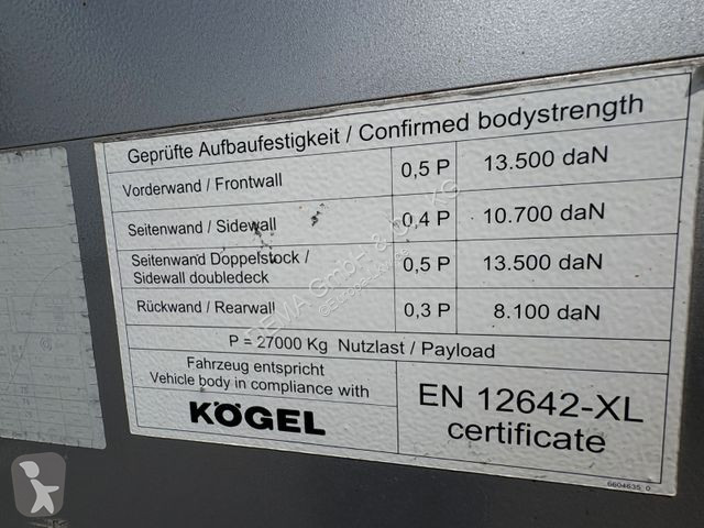 Návěs Kögel S24-1*Vollluft*Lift &...