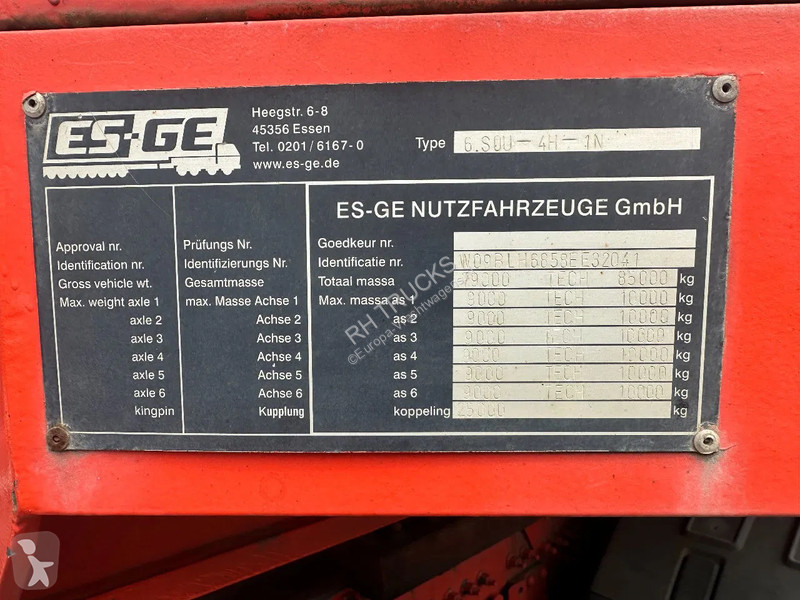 Semiremorca ES-GE 6 SOU-4H-1N, 6 AXLE, 4 AXLE...