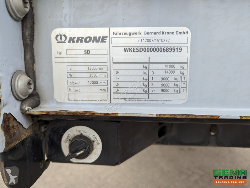 Semitrailer Krone 3-Axles BPW - Disc brakes -...