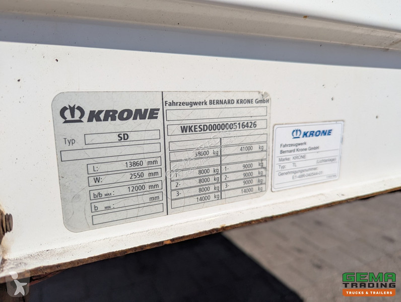 Semiremorca Krone 3-Axle BPW - Drum brakes -...
