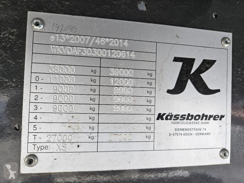 Semitrailer Kässbohrer  SEMI-REMORQUE PLSC 3...