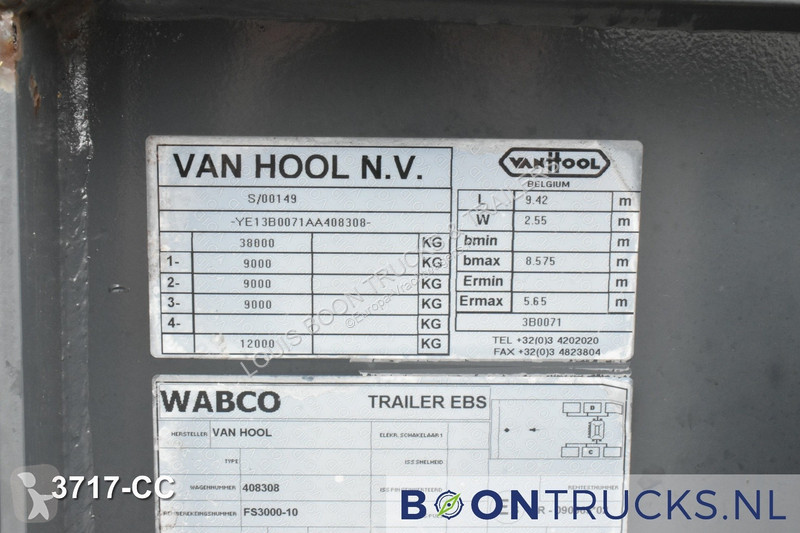 Semi reboque Van Hool 3B0071  TANK CHASSIS |...