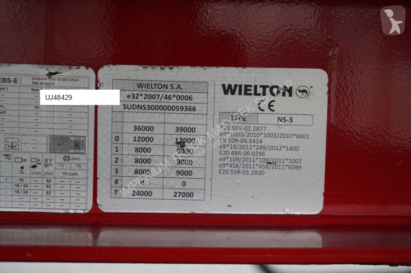 Návěs Wielton FIRANKA STANDARD / MULDA DO STALI...
