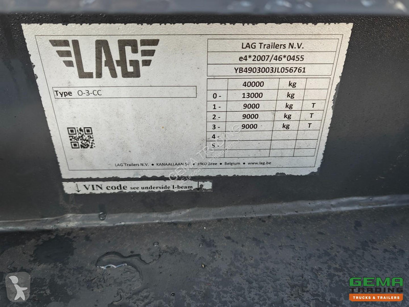 Semirimorchio LAG O-3-CC 3 Axles BPW - 30FT...