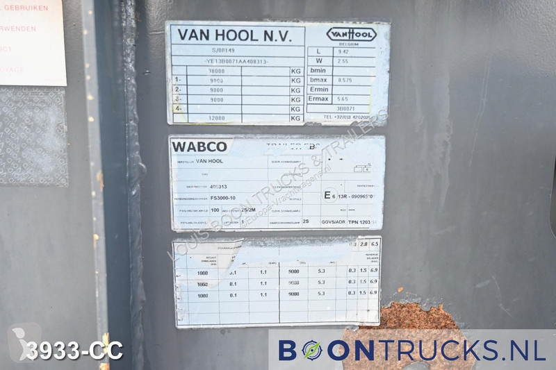 Oplegger Van Hool 3B0071 TANK CHASSIS | 20-30ft...