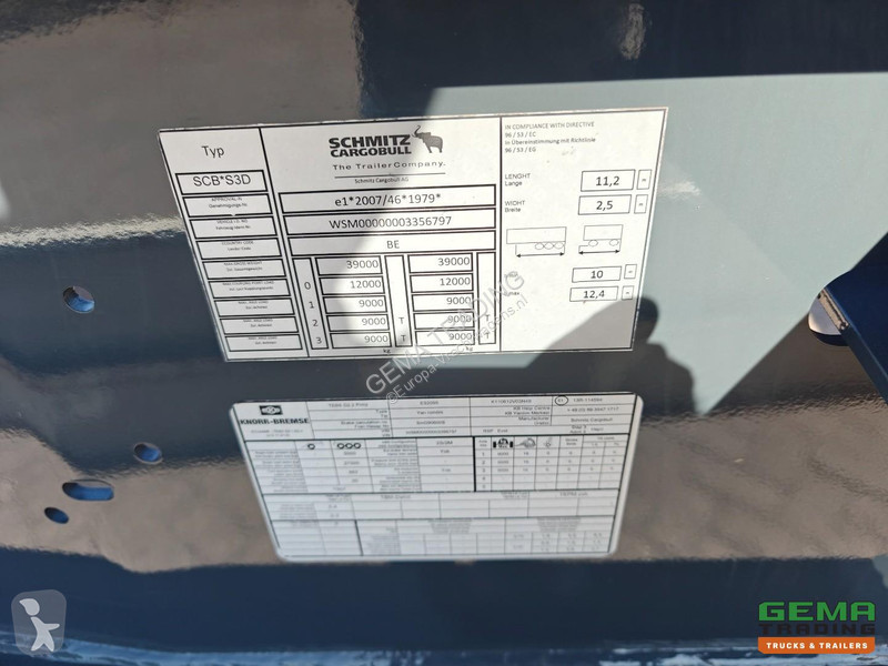 نصف مقطورة Schmitz Cargobull SCB S3D All Types...