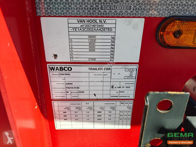Semi remorque Van Hool A3C002 20 30FT TANK/SWAP...
