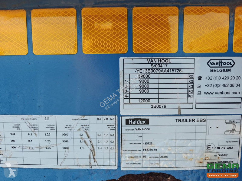 نصف مقطورة Van Hool 3B0079 All connections -...