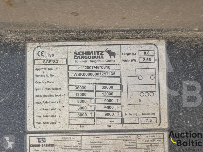 نصف مقطورة Schmitz Cargobull Gotha  24 SL 7.2