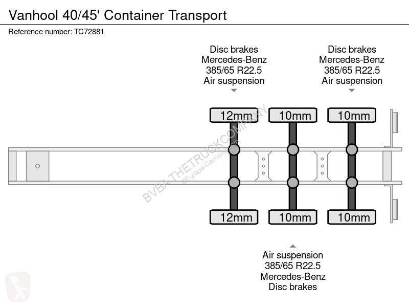 نصف مقطورة Van Hool 40/45'
