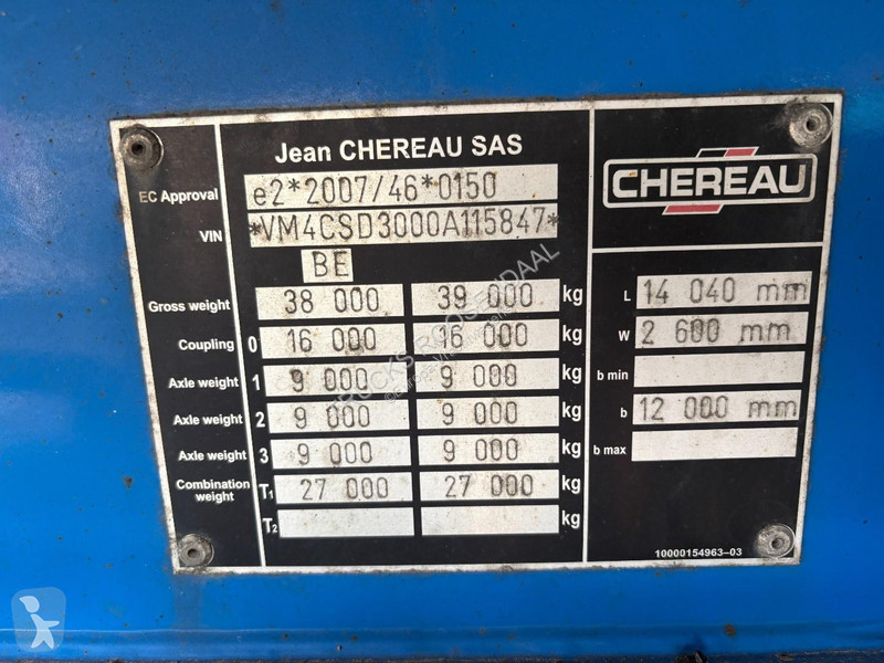Semiremorca Chereau - REFRIGERATED TRAILER +...